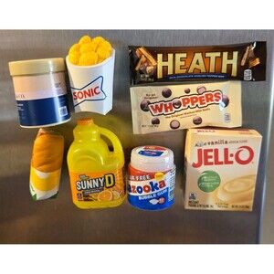 Mini Brands Foods Drinks Misc Upcycled into Magnets